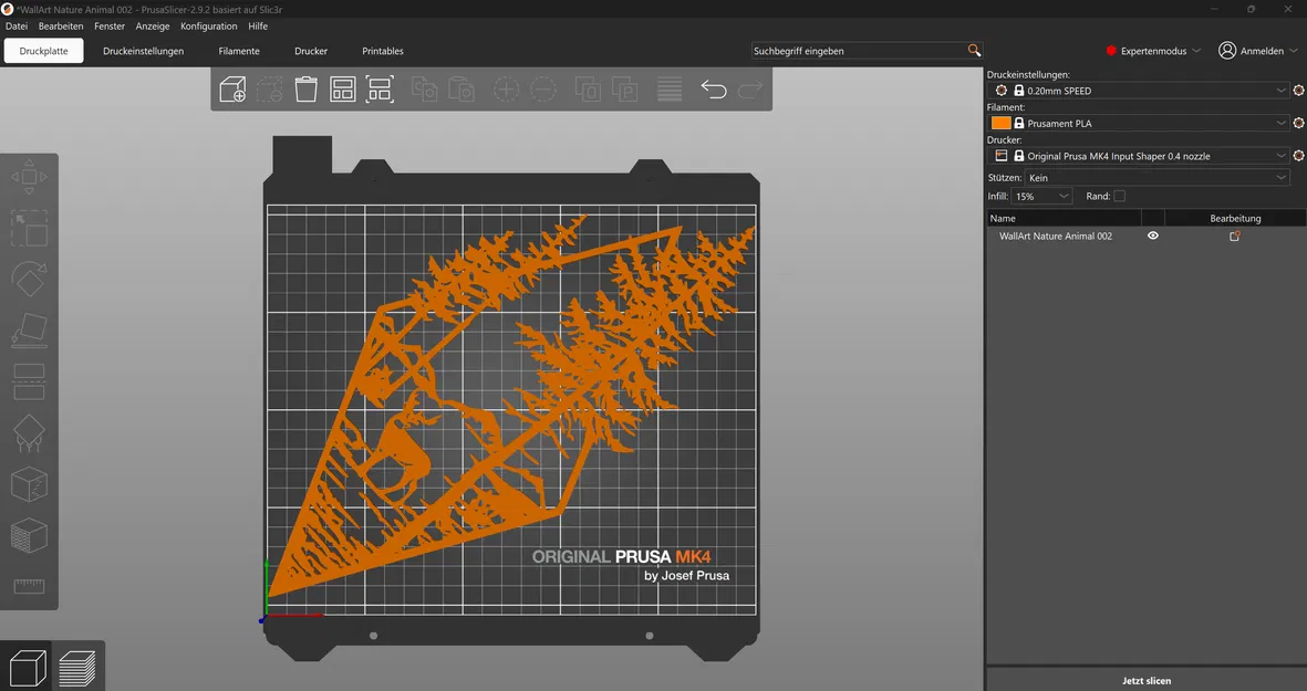 WallArt Nature Animal 002 - Tranh treo tường 3D nghệ thuật - Image 2
