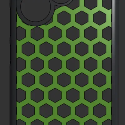 Ốp lưng 3D cho Xiaomi Redmi 13 5G - Phiên bản V4 tùy biến lưới lục giác