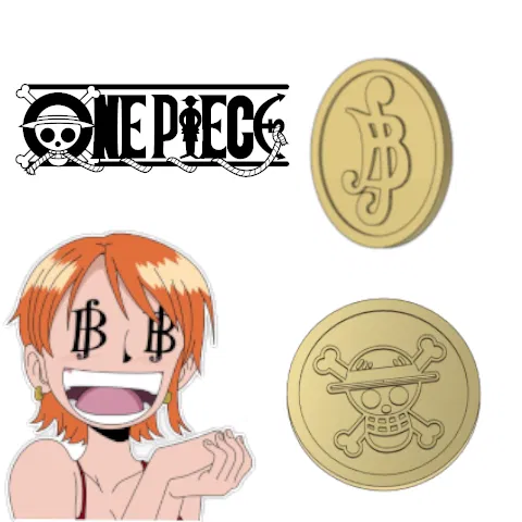 Mô hình đồng xu Berrie One Piece in 3D chi tiết cho fan hâm mộ - Image 1