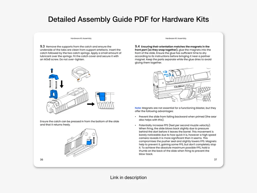 Znc Aus - Súng Nerf lục lặc mạnh mẽ, nạp đạn qua băng, lên tới 200FPS - Image 6