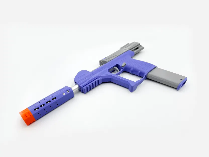 Znc Aus - Súng Nerf lục lặc mạnh mẽ, nạp đạn qua băng, lên tới 200FPS - Image 10