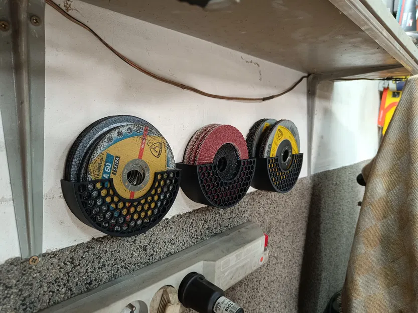 Giá treo đĩa máy mài góc gắn tường (50mm) - Tự in 3D gọn gàng - Image 1