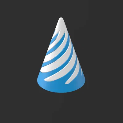 Mô hình Fidget Cone - Đồ chơi giảm stress in 3D cực độc