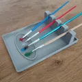 Giá đỡ và khay làm sạch cọ vẽ tiện lợi cho họa sĩ - Thumbnail 2