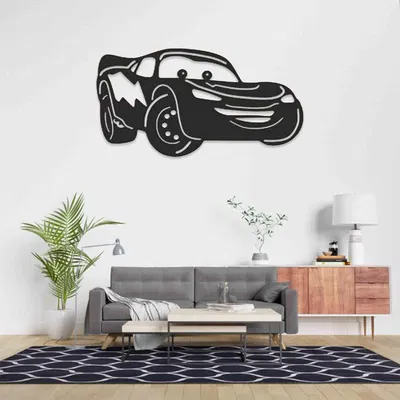 Tranh treo tường 3D hình Lightning McQueen (Disney Cars)