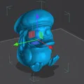 Mô hình chú vịt Rasta Duck cực chất cho máy in 3D - Thumbnail 2