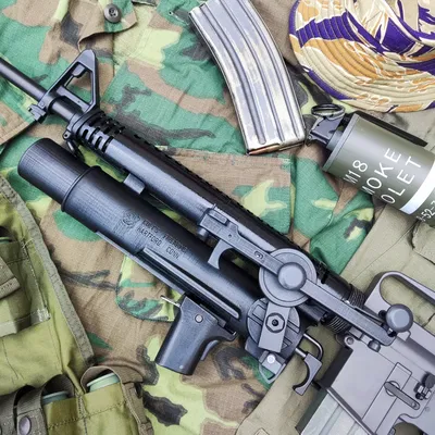 Mô hình súng phóng lựu 40mm Colt XM148 cho M16A1 (Chiến tranh Việt Nam)