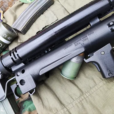 Mô hình súng phóng lựu 40mm Colt XM148 cho M16A1 (Chiến tranh Việt Nam)