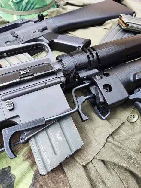 Mô hình súng phóng lựu 40mm Colt XM148 cho M16A1 (Chiến tranh Việt Nam) - Image 6