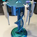 Giá đỡ pipette xoay kèm mô hình xoắn DNA, có thể tùy chỉnh - Thumbnail 1