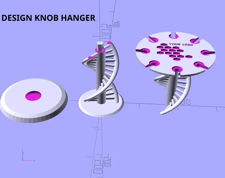 Giá đỡ pipette xoay kèm mô hình xoắn DNA, có thể tùy chỉnh - Image 4