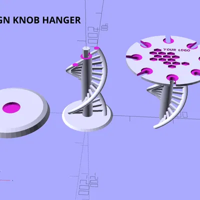 Giá đỡ pipette xoay kèm mô hình xoắn DNA, có thể tùy chỉnh