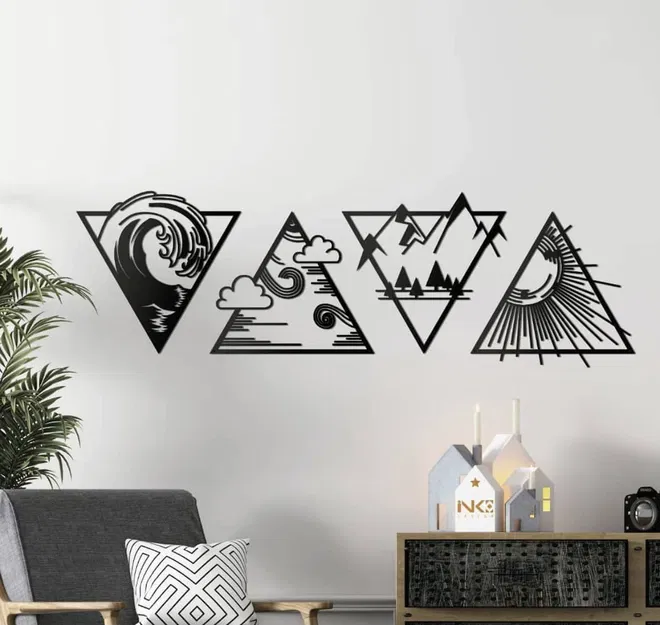 WallArt Elements - Nghệ thuật trang trí tường 3D hiện đại - Image 1