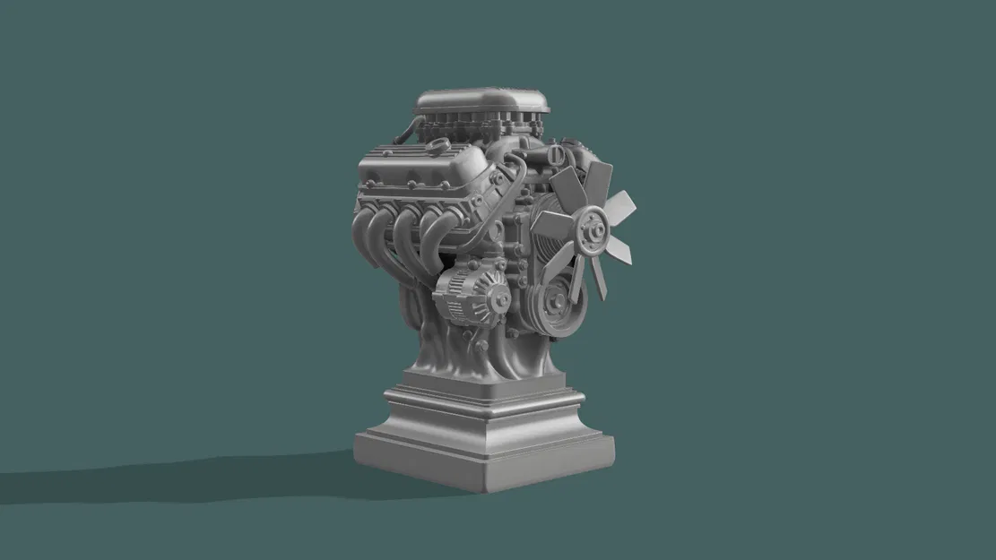 Tượng Động Cơ V8 (V8 Engine Statue) - Image 1