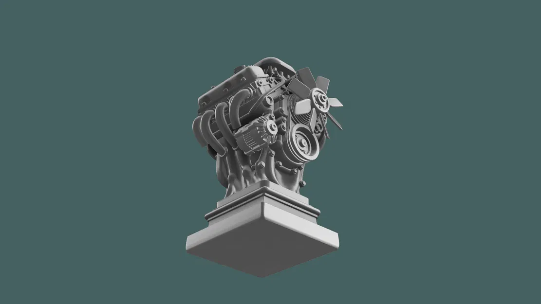 Tượng Động Cơ V8 (V8 Engine Statue) - Image 2