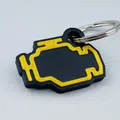 Móc khóa biểu tượng đèn báo kiểm tra động cơ (Check Engine Light) - Thumbnail 1