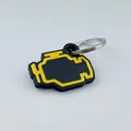 Móc khóa biểu tượng đèn báo kiểm tra động cơ (Check Engine Light) - Thumbnail 2
