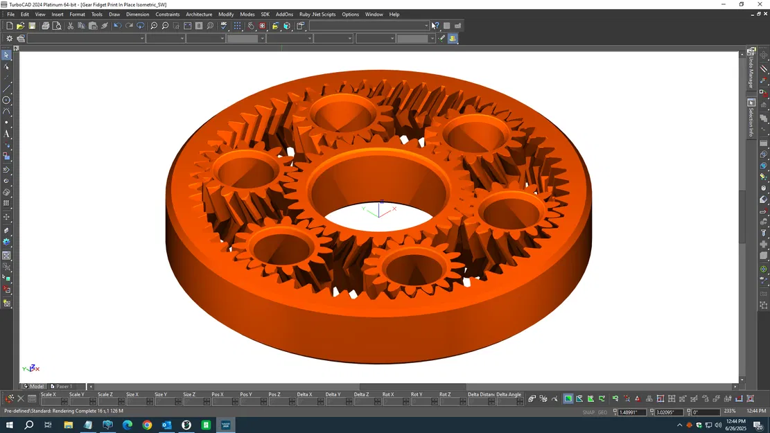 Bộ Bánh Răng Hành Tinh Print-In-Place - Image 3