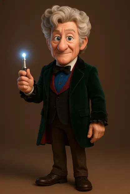 Mô hình 3D The 3rd Doctor - Doctor Who (Jon Pertwee) chất lượng cao - Image 1