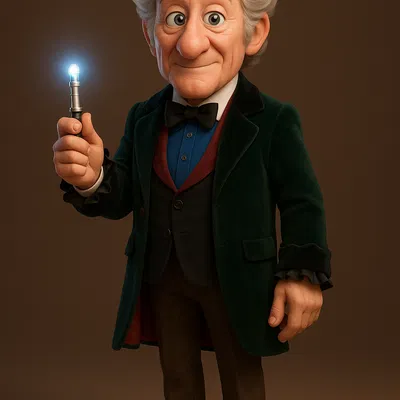 Mô hình 3D The 3rd Doctor - Doctor Who (Jon Pertwee) chất lượng cao