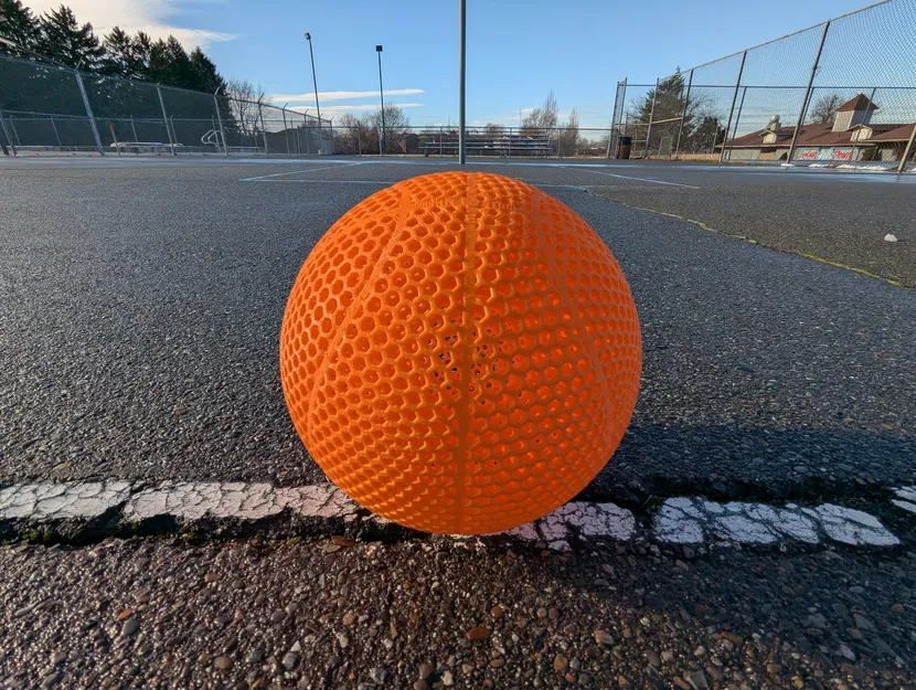 Bóng rổ không hơi (Airless Basketball) - Nhựa FiberFlex 30D - Image 4