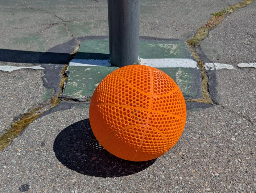 Bóng rổ không hơi (Airless Basketball) - Nhựa FiberFlex 30D - Image 5