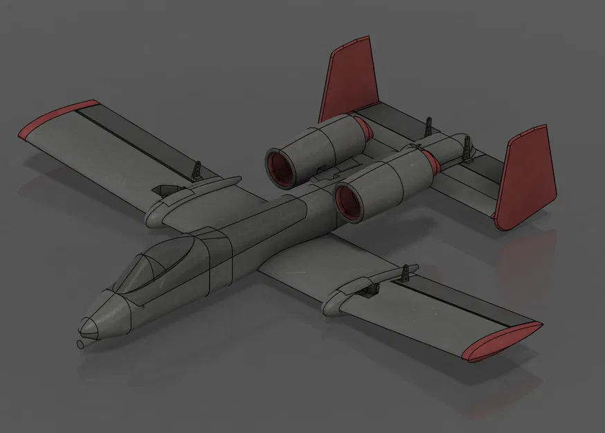 A-10CS | Mô hình máy bay RC hai quạt EDF 30mm in 3D hoàn chỉnh - Image 3