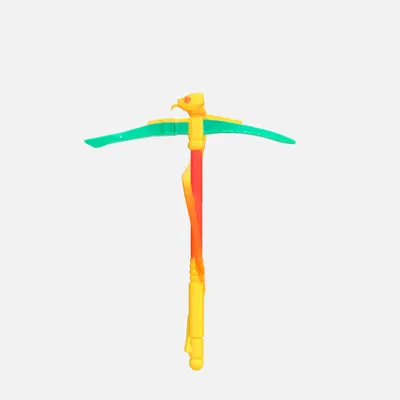 Mô hình Animal Company Golded Pickaxe in 3D đẹp mắt