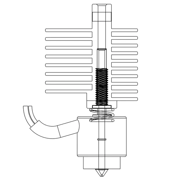 Bộ tản nhiệt và ống gió Hotend Elegoo Centauri Carbon E3D Revo - Image 4