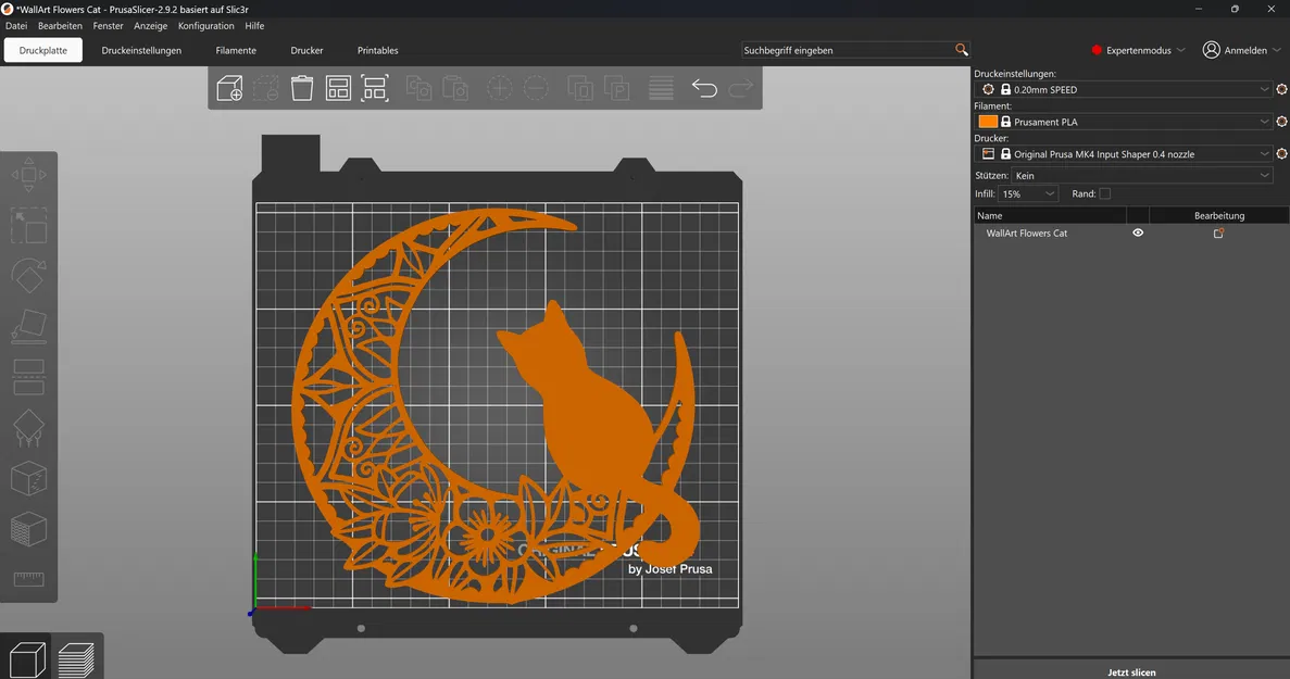 WallArt Flowers Cat - Tranh treo tường 3D hình mèo và hoa độc đáo - Image 2