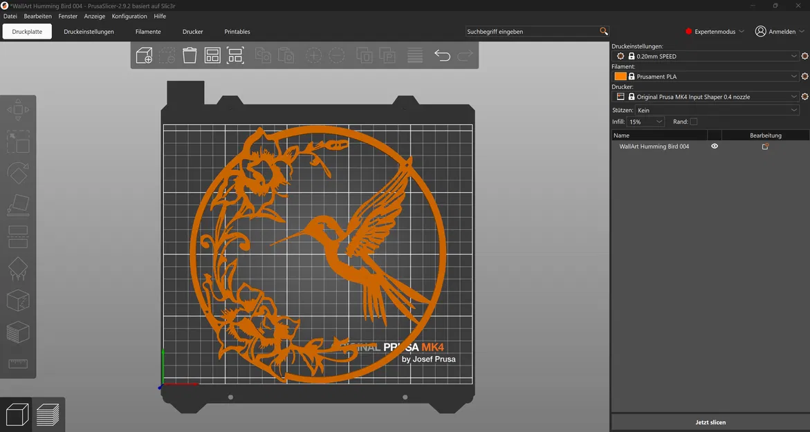 WallArt Humming Bird 004 - Tranh treo tường nghệ thuật 3D hiện đại - Image 2