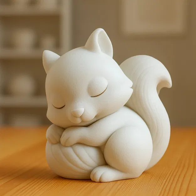 Mô hình chú sóc an nhiên (Serene Squirrel) trang trí xinh xắn - Image 1