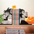 Chặn sách Son Goku và Vegeta (bộ 2 cái) | Dragon Ball Fan Art - Thumbnail 1