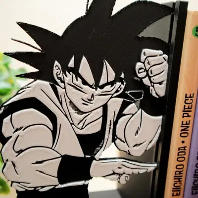 Chặn sách Son Goku và Vegeta (bộ 2 cái) | Dragon Ball Fan Art