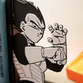 Chặn sách Son Goku và Vegeta (bộ 2 cái) | Dragon Ball Fan Art - Thumbnail 11