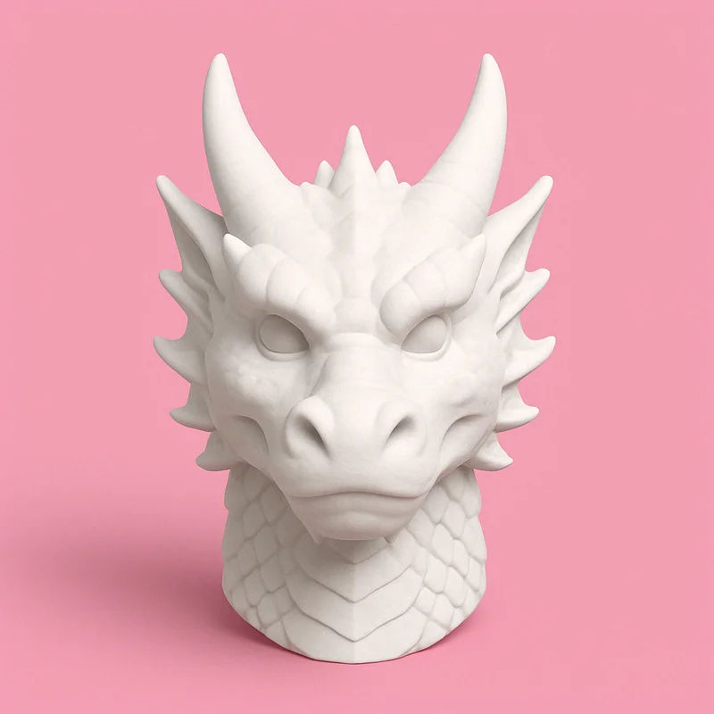 Tải miễn phí mô hình đầu rồng 3D phong cách cung hoàng đạo