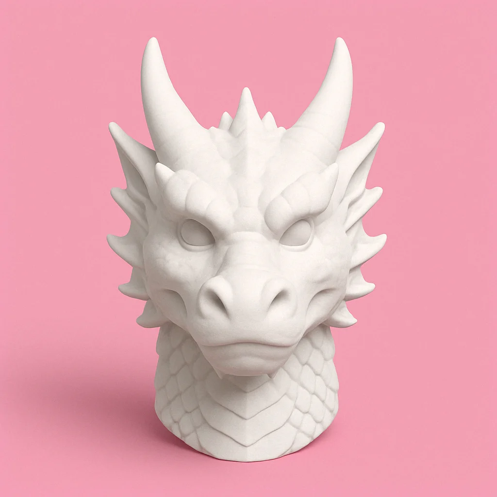 Tải miễn phí mô hình đầu rồng 3D phong cách cung hoàng đạo 1