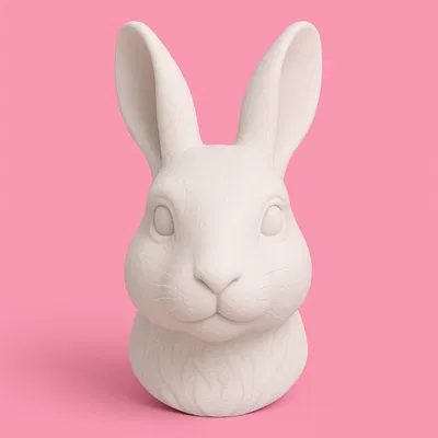 Mô hình đầu thỏ 3D: Thiết kế tượng con giáp tinh xảo cho máy in 3D