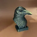 Mô hình tượng đầu quạ (crow) 3D nghệ thuật trang trí bàn làm việc - Thumbnail 3