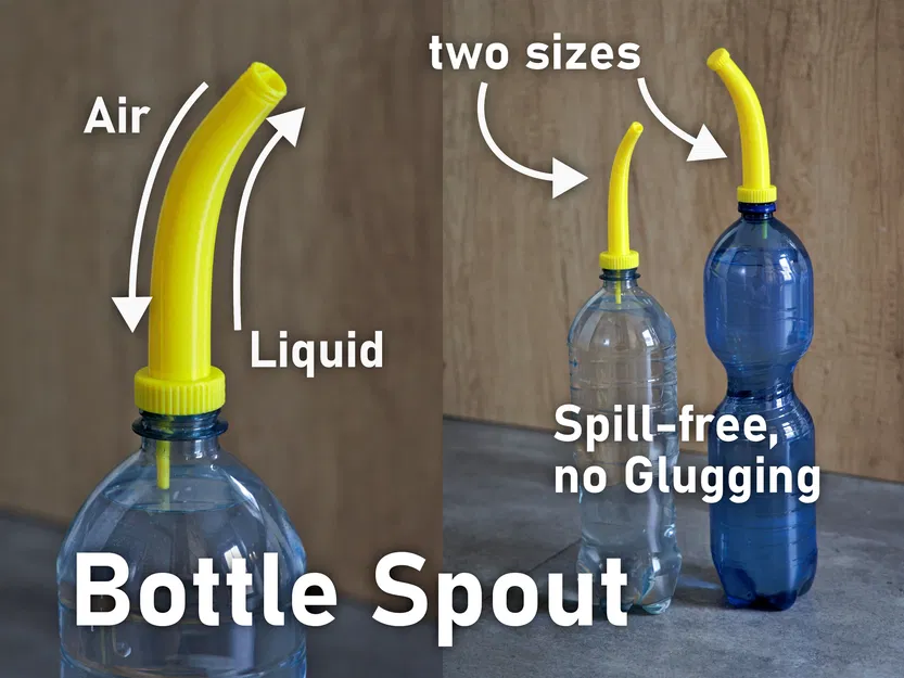 Đầu vòi rót nước cho chai PET có kèm kênh thông khí - Image 1