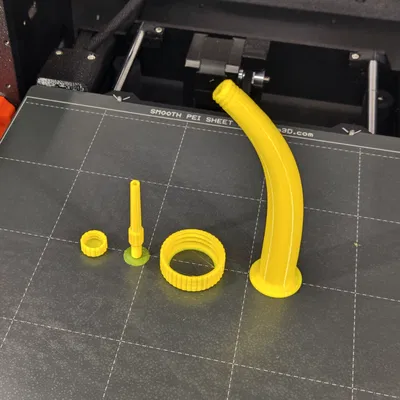 Đầu vòi rót nước cho chai PET có kèm kênh thông khí