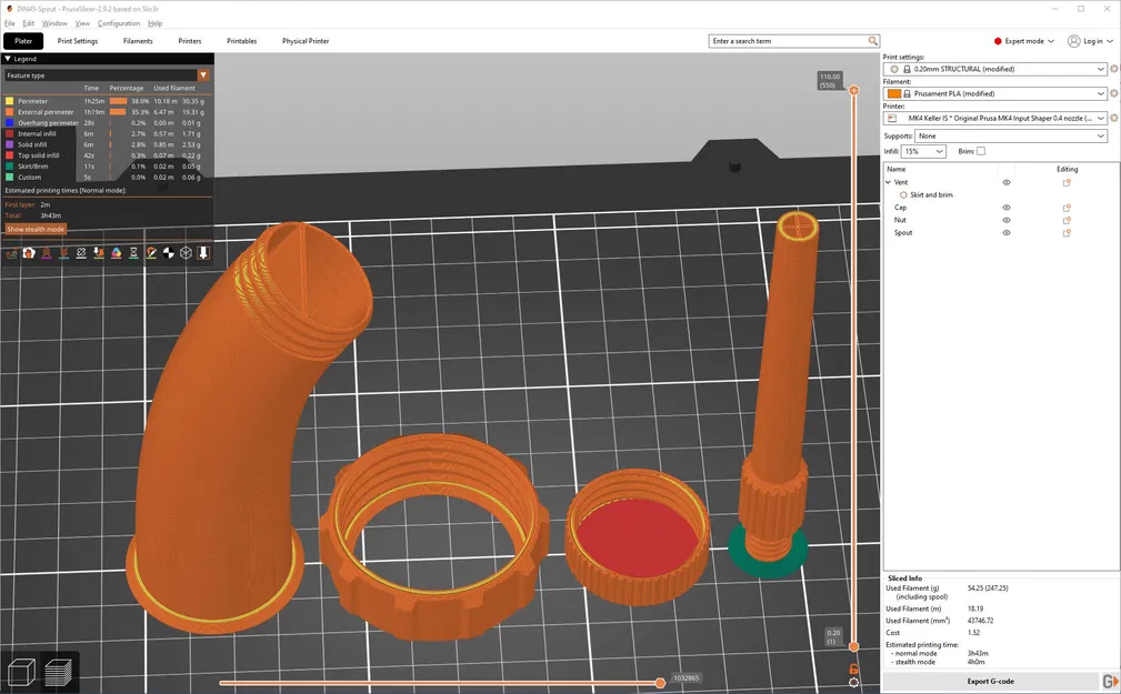 Vòi rót can có lỗ thông hơi – DIN45 / DIN51 / DIN61 / DIN71 - Image 4
