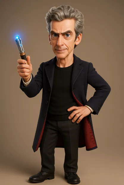 The 12th Doctor - Doctor Who (Mô hình biếm họa Peter Capaldi) - Image 1