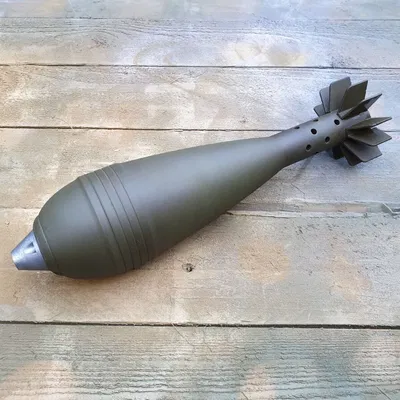 Mô hình quả đạn cối trang trí in 3D chi tiết và chân thực