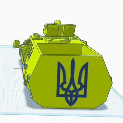 Mô hình xe bọc thép Ukraine 4x4 HORT (phong cách LEGO)