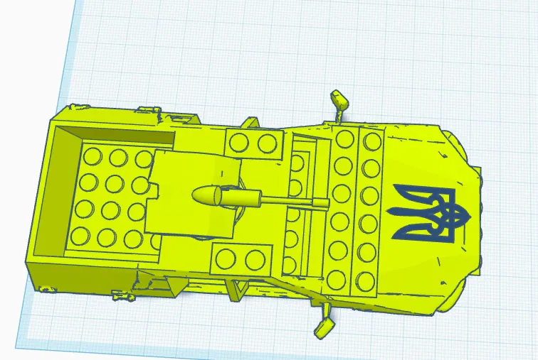 Mô hình xe bọc thép Ukraine 4x4 HORT (phong cách LEGO) - Image 4