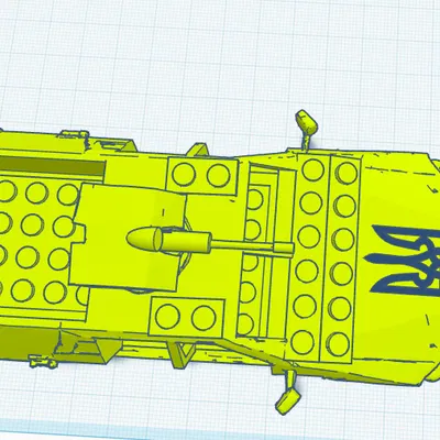 Mô hình xe bọc thép Ukraine 4x4 HORT (phong cách LEGO)