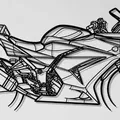 Mô hình treo tường 3D Kawasaki Ninja 250R 2008 ấn tượng - Thumbnail 1