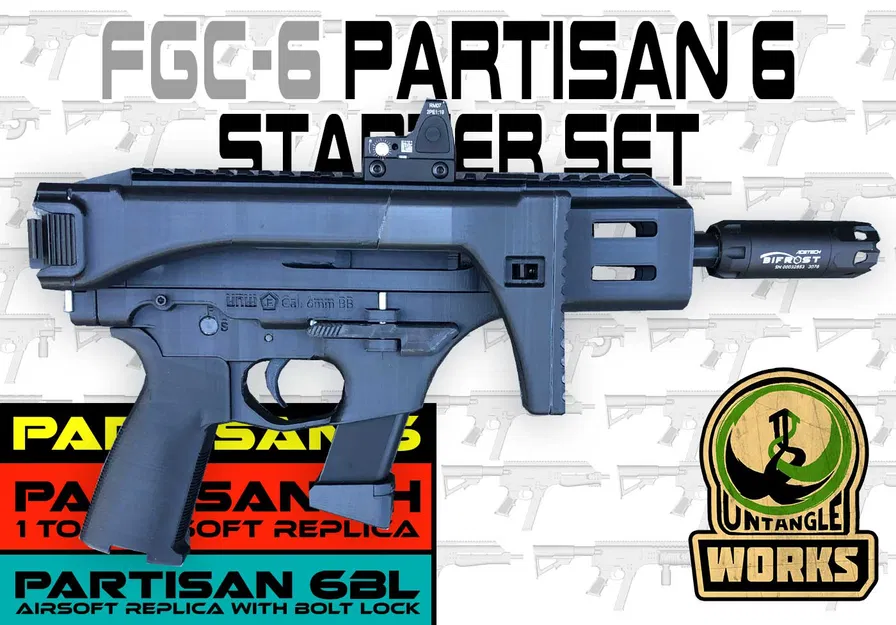 PARTISAN 6 H / BL PARTISAN 9 REPLICA STARTER KIT GBB GBBR AIRSOFT - Image 1