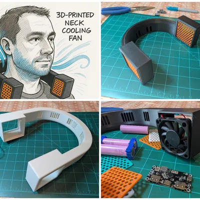 AirCowl: Dự án làm quạt đeo cổ từ quạt PC tự chế